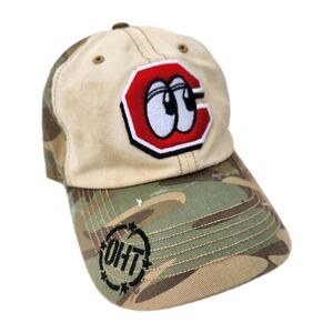 47 Brand Chattanooga Lookouts Camo Strapback Hat Tan Adjustable MiLB